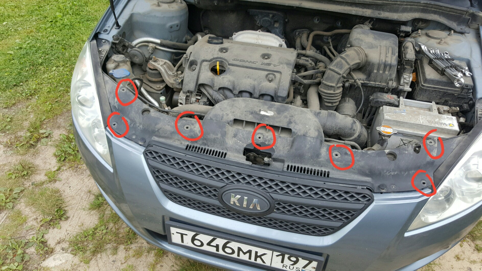 регулировка фар kia ceed ed