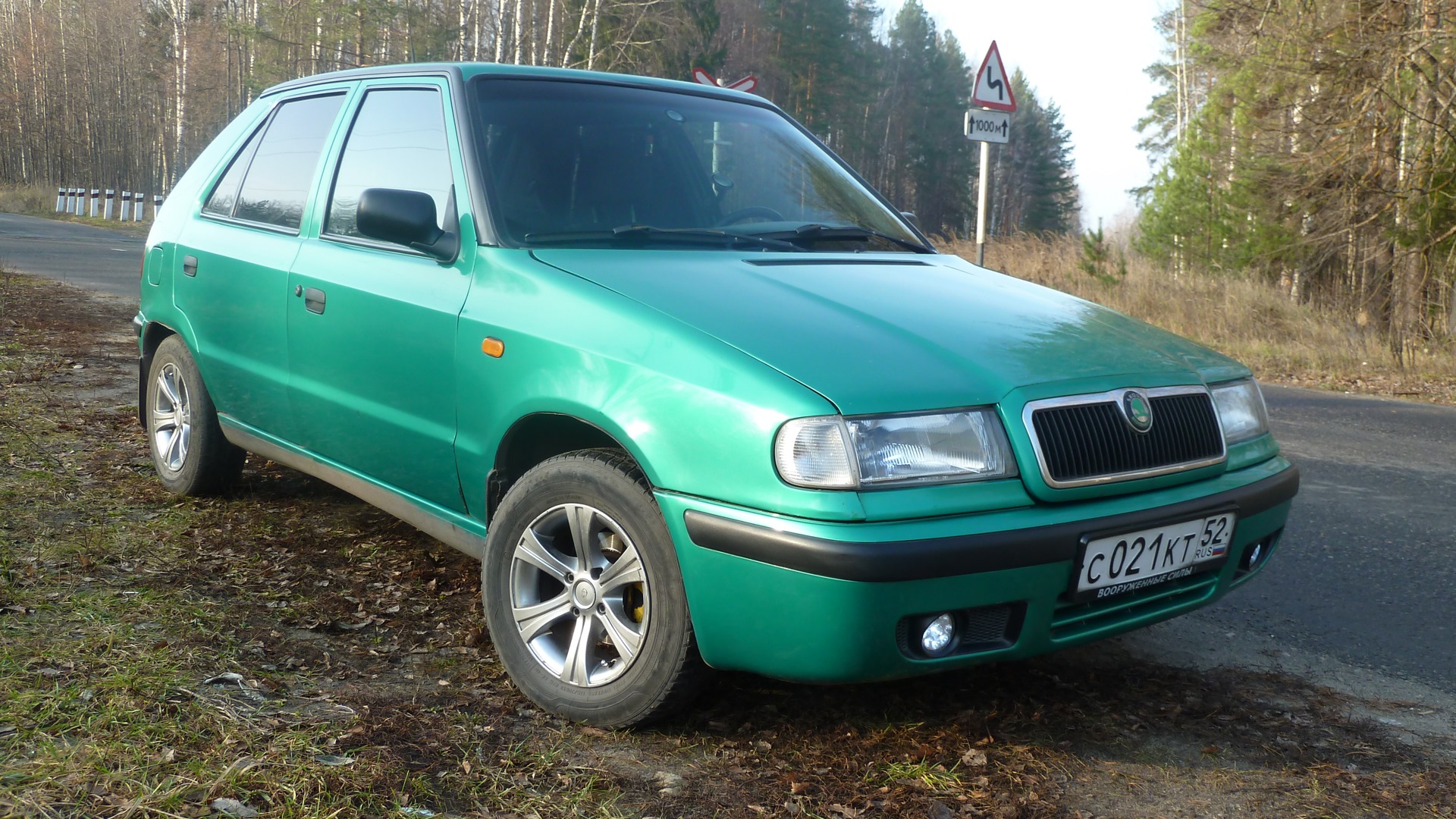 Skoda Felicia 1.3 бензиновый 1998 | зеленая 