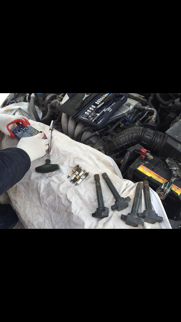 Выбор и замена свечей зажигания(Denso или NGK) — Honda Accord (7G), 2,4 ...