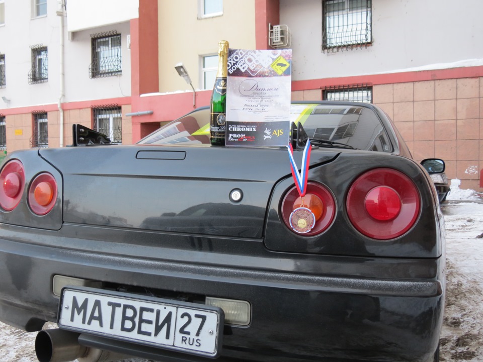 ICE DRIFT 2013. Хабаровск едет боком)) — Nissan Skyline (R34), 2,5 л ...