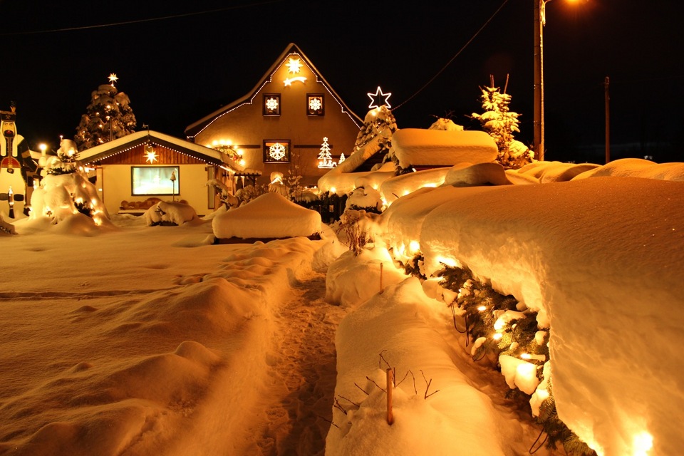 Зимняя атмосфера Ночная метель Воющий ветер и звуки вьюги Winter atmosphere Nigh