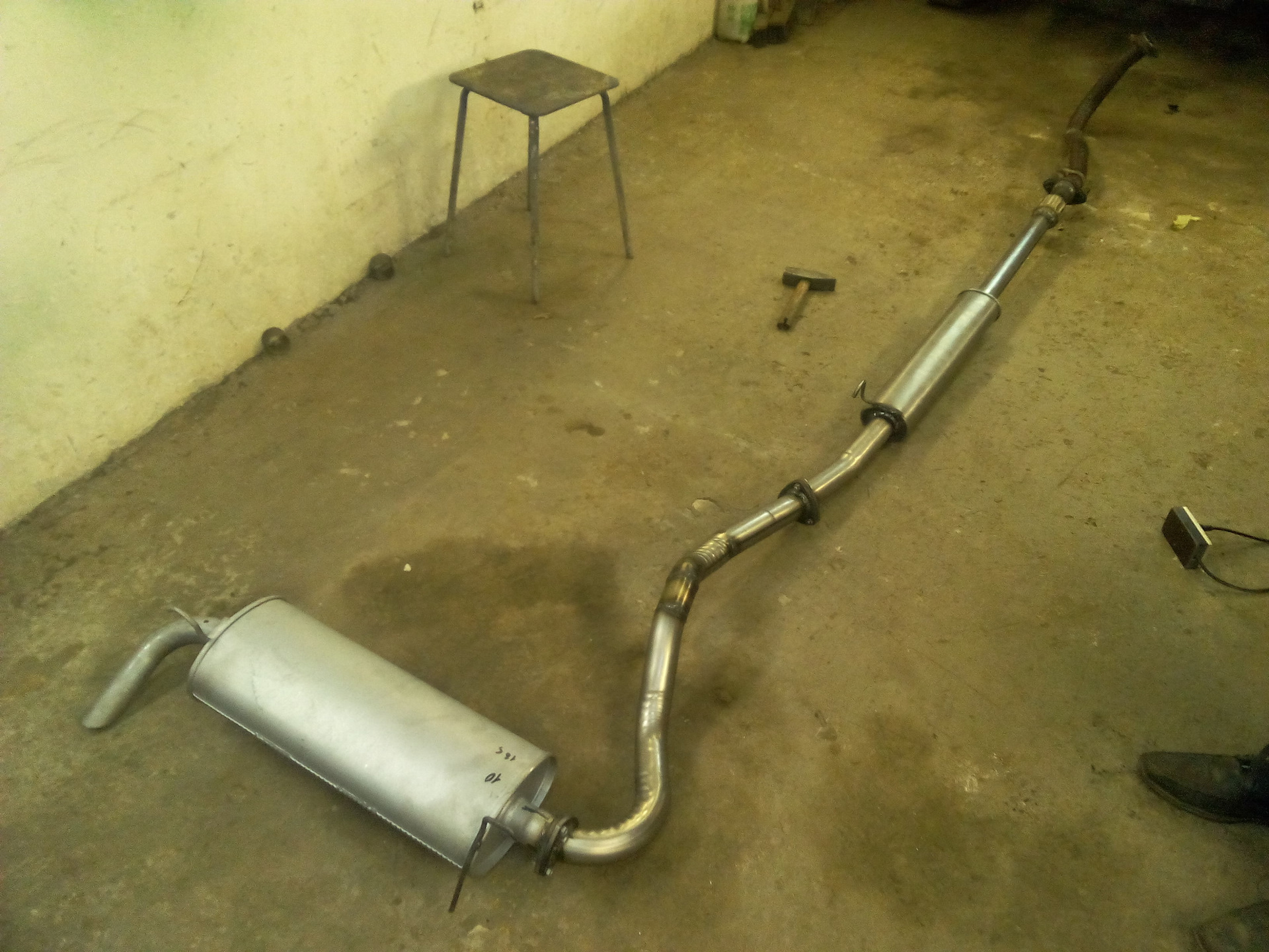 Самодельная выхлопная система на Тарзан. — Lada Тарзан (210934), 1,9 л ...