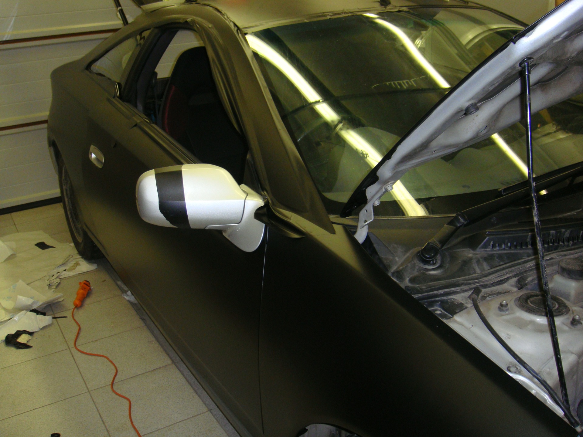 Body wrapping second day - Toyota Celica 18 liter 2001