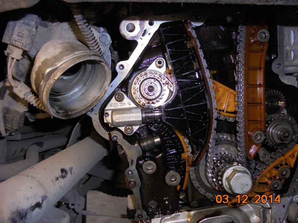 мой двигатель с новой цепью и натяжителем — 2 — Skoda Octavia A5 Mk2