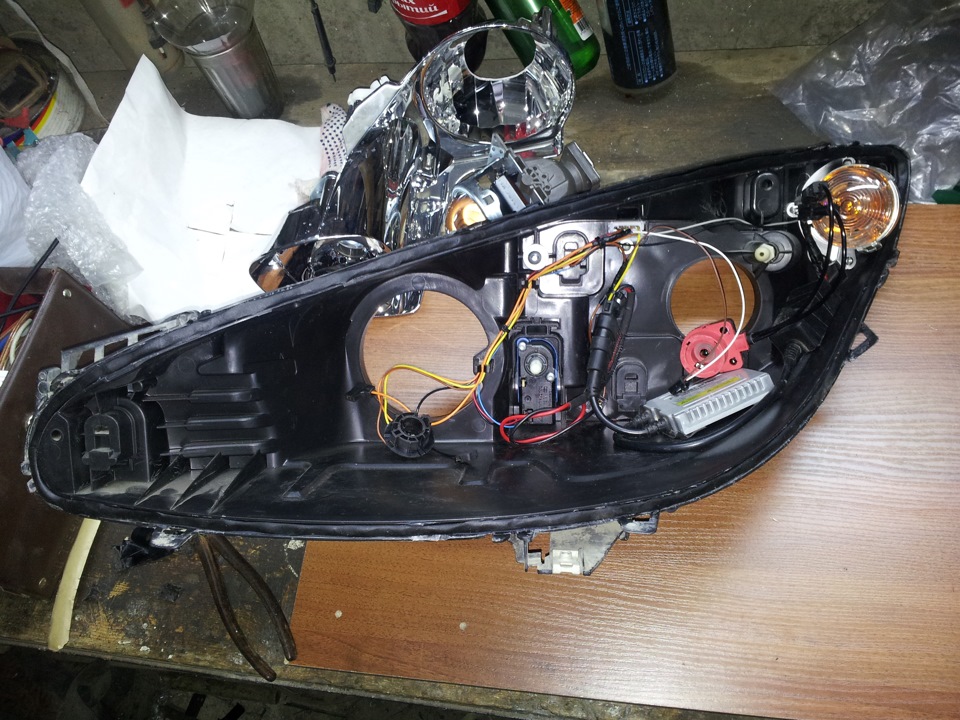 Как установить ксенон на пежо 308 в противотуманки