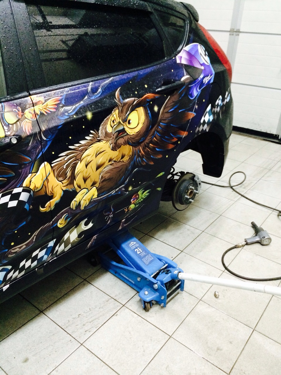 Прокол колеса, как это было)) — Hyundai Solaris Hatchback, 1,6 л, 2012 ...