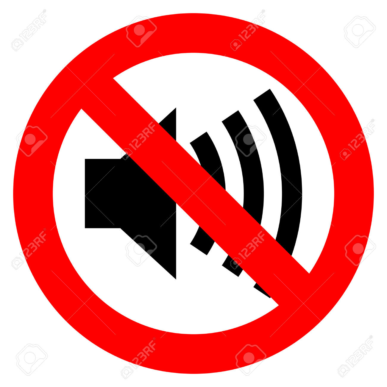 Знак не гудеть. Знак звук выключен. Значок перечеркнутый динамик. Табличка запрет шума. Знак звук запрещен.
