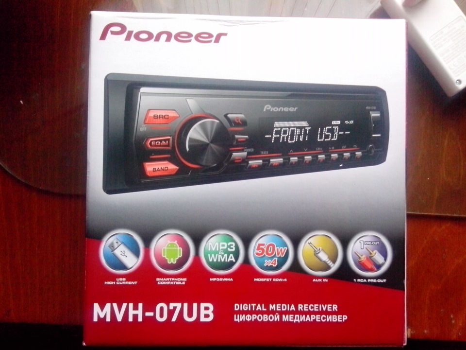 Usb Автомагнитола Pioneer MVHUB. Подключения/Установка