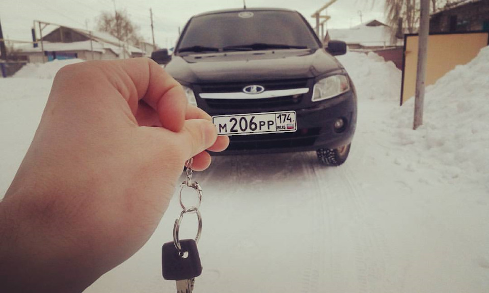 Брелок-номер — Lada Гранта, 1,6 л, 2012 года | аксессуары | DRIVE2