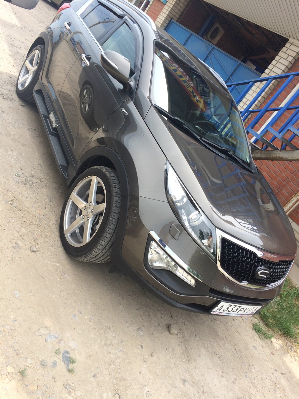 Новые колеса R19 245/45 — KIA Sportage (3G), 2 л, 2014 года | колёсные диски  | DRIVE2