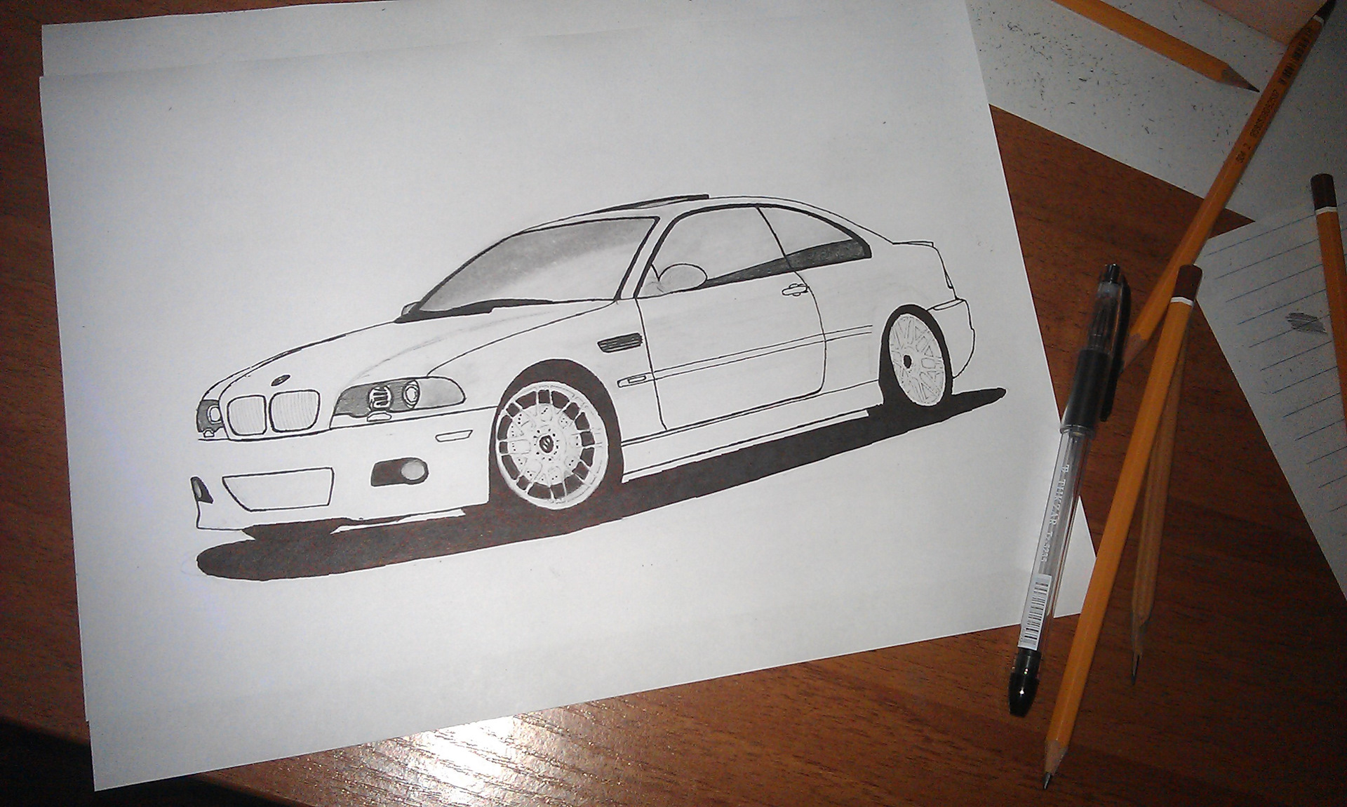 BMW e46 рисунок