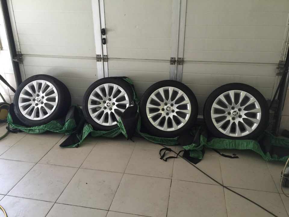 Продам комплект летних колес r17 (продано) — Skoda Superb Mk2, 1,8 л ...