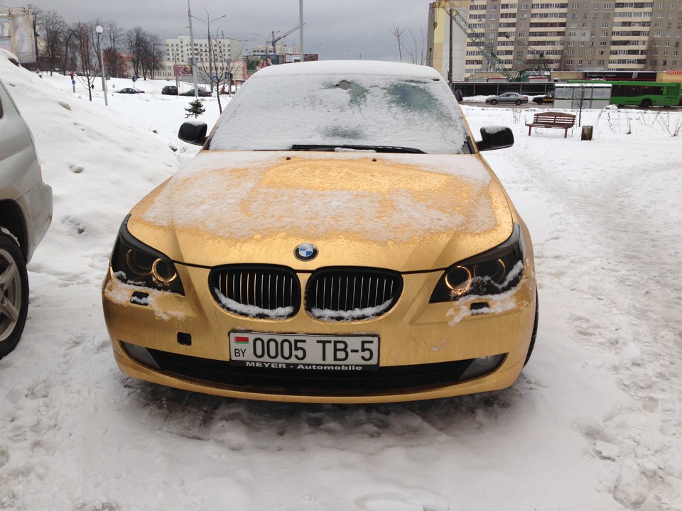 тонировка передней оптики — BMW 5 series (E60), 3 л, 2008 года | тюнинг ...