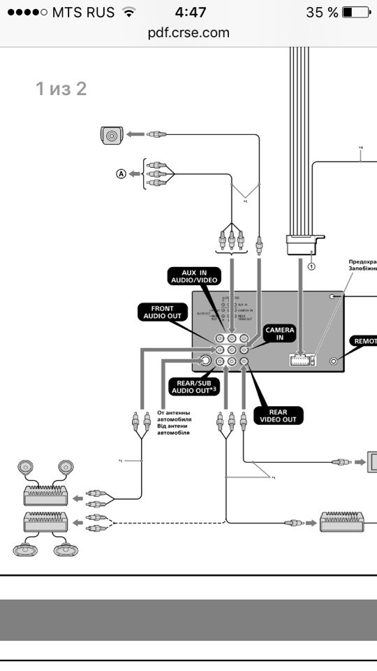 Автомагнитола sony xav e622 схема подключения
