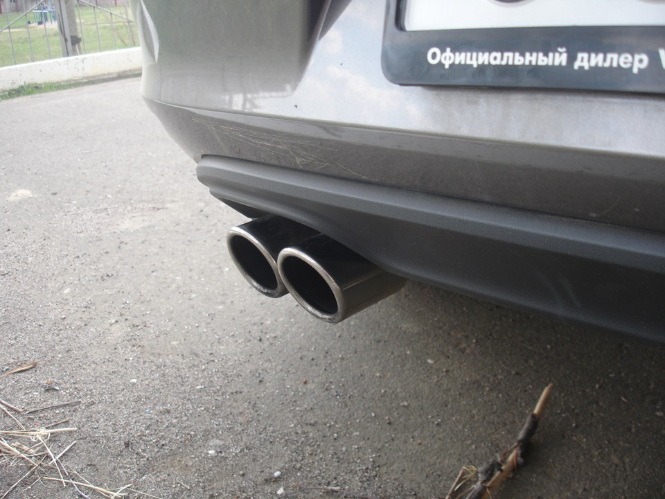 Насадка на выхлопную трубу — Volkswagen Golf Mk7, 1,4 л, 2013 года ...