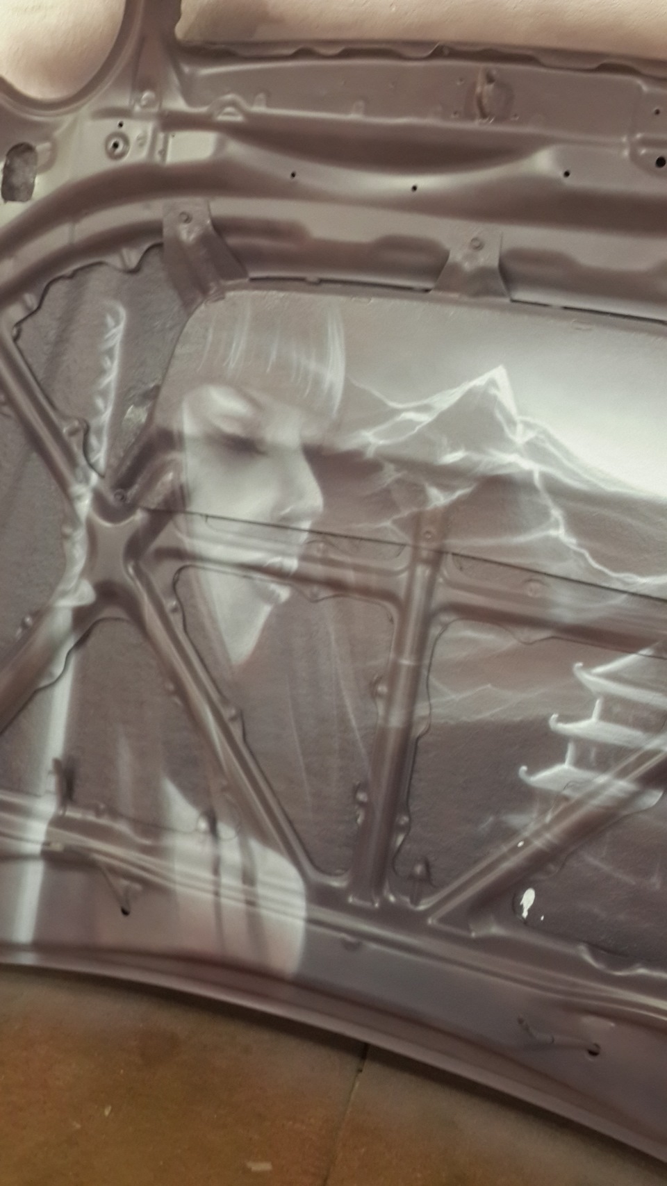 Аэрография под капотом — Toyota Aristo (II), 3 л, 1998 года | стайлинг ...