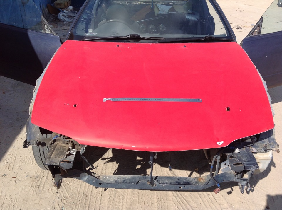 Капот (режим, пилим и творим) — Toyota Corolla Levin (AE110/111), 1,6 л ...