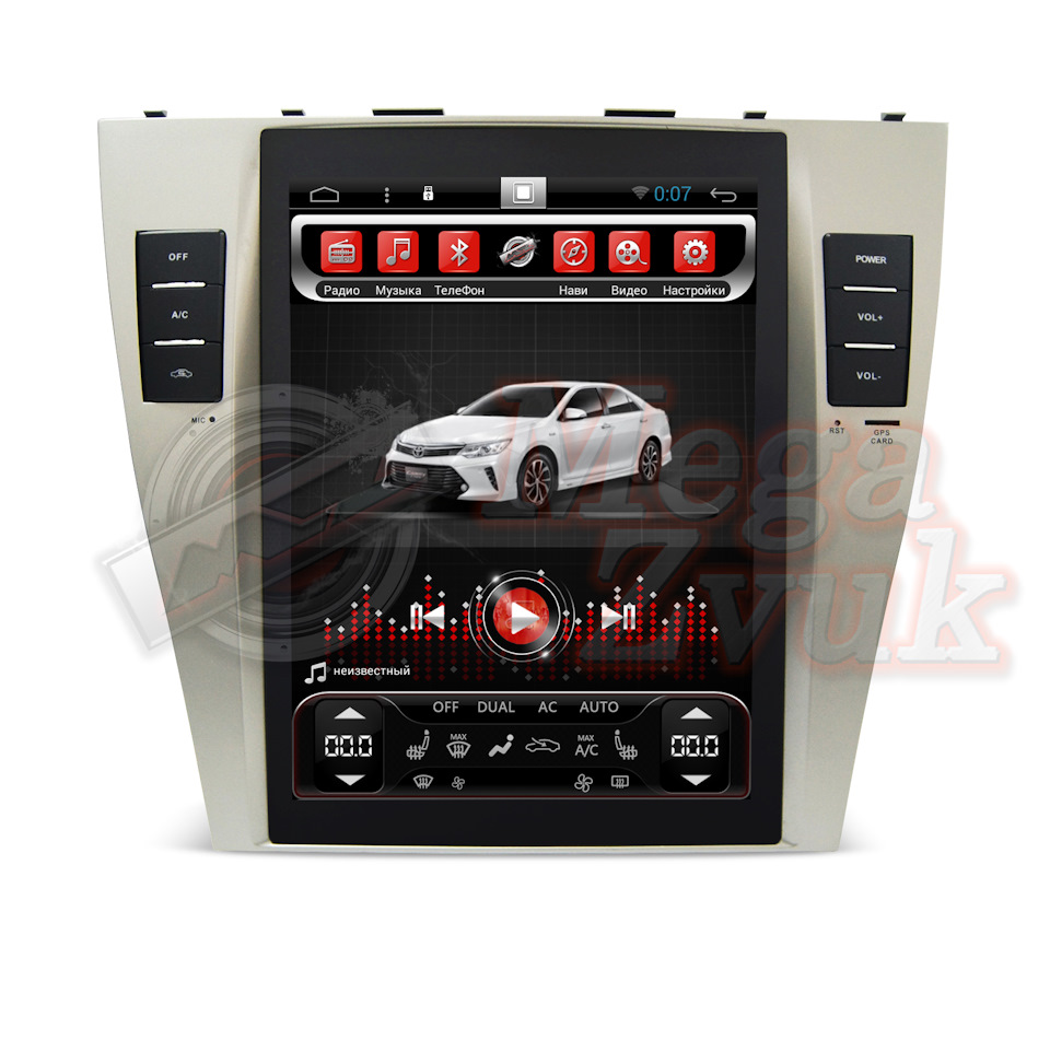 Tesla Style Автомагнитола MegaZvuk AD-10107 Toyota Camry (XV40) (2006 ...