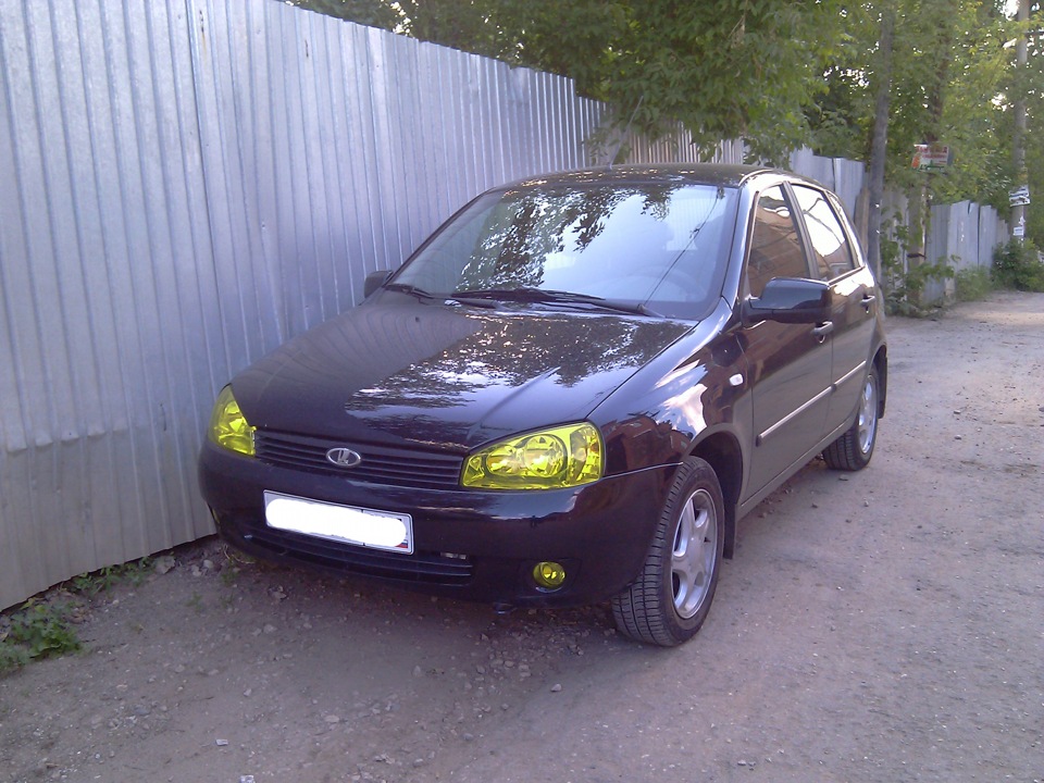 Затянул фары — Lada Калина хэтчбек, 1,6 л, 2012 года | аксессуары | DRIVE2