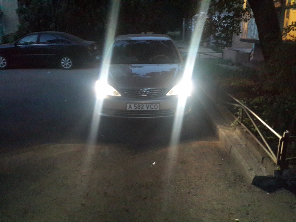 Китайские лампы HB4 в ближний — Toyota Camry (XV30), 2,4 л, 2005 года ...