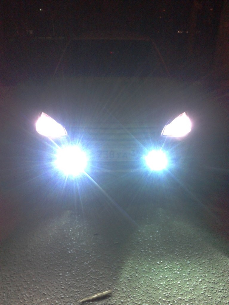 Замена решетки радиатора+ксенон в ПТФ — LADA Приора универсал, 1,6 л ...