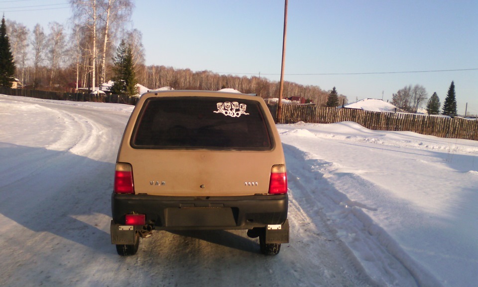 решил затонировать задние фонари — Lada 1111 Ока, 1 л, 1996 года ...