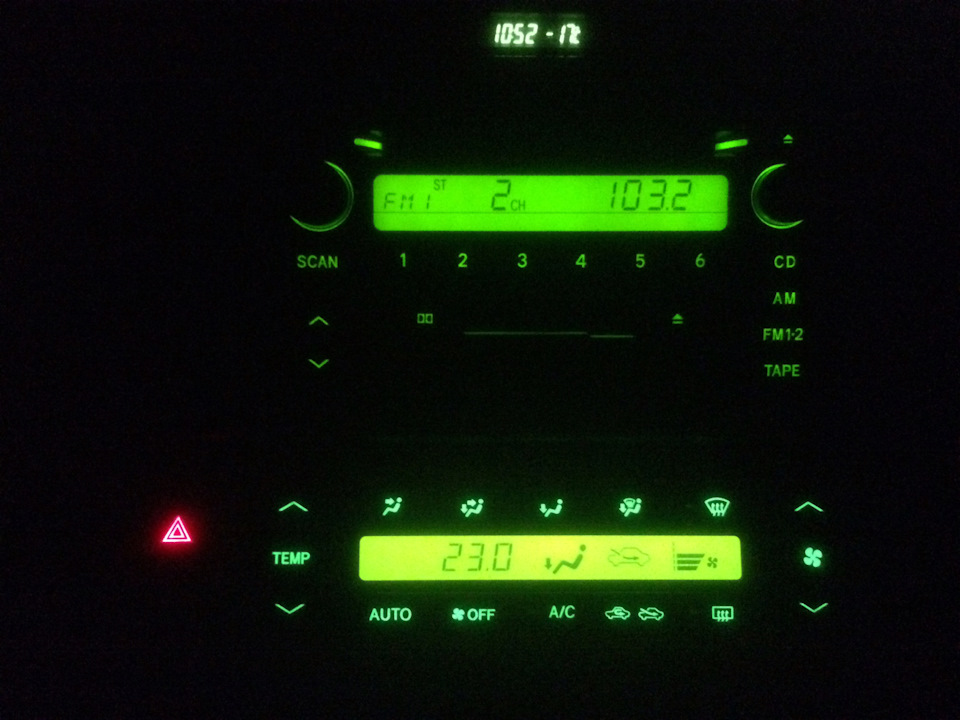 Лампочки климат контроля — Toyota Camry (XV30), 2,4 л, 2003 года ...