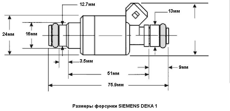 Адаптер форсунки чертеж