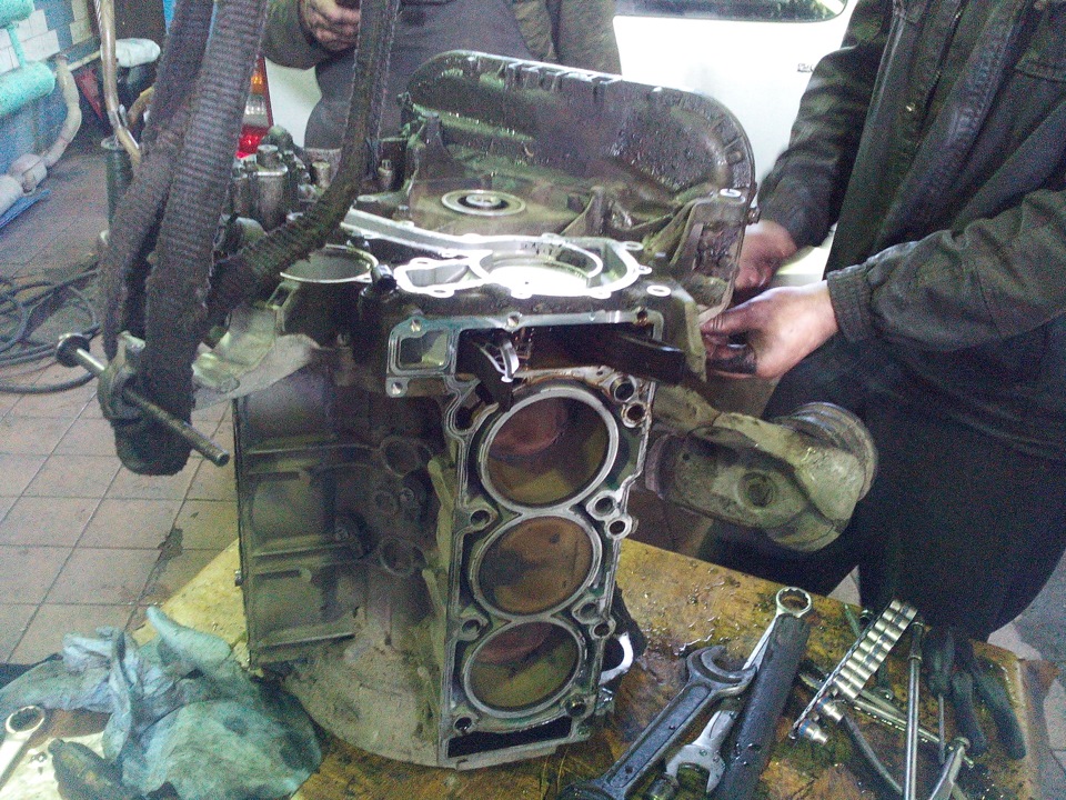 Диагностика ущерба. Двигатель. — Mercedes-Benz S-Class (W220), 3,7 л ...