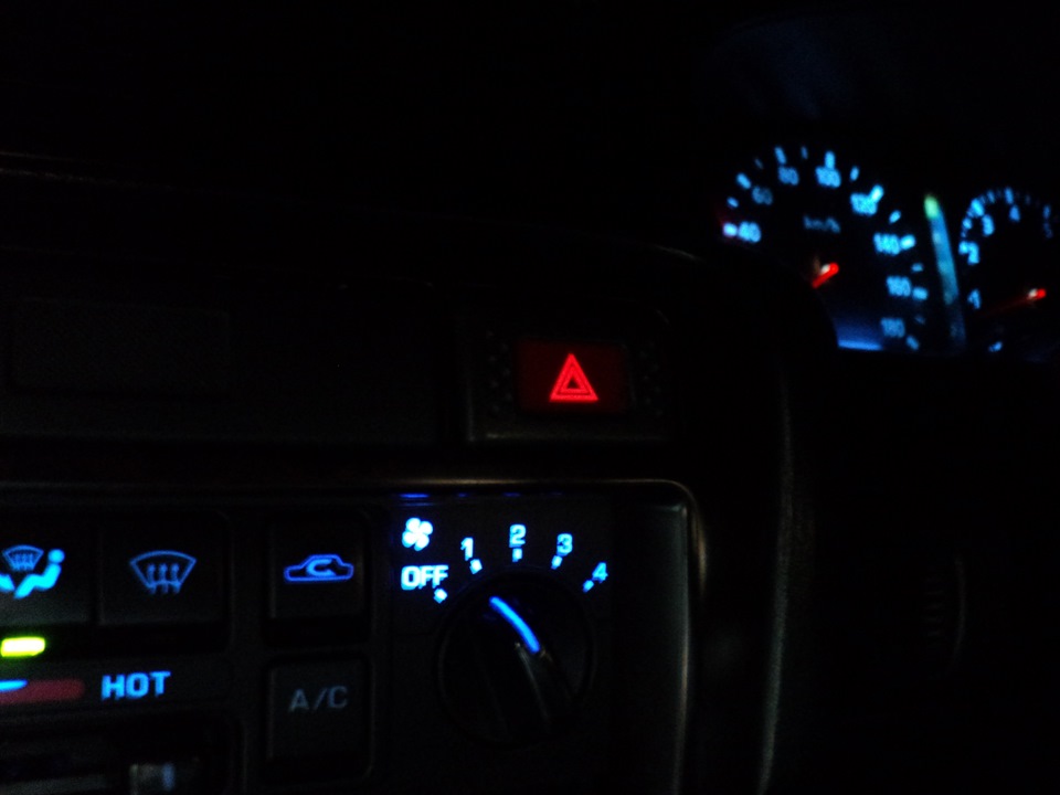Подсветка печки на диодах — Nissan Bluebird (U14), 1,8 л, 2001 года ...