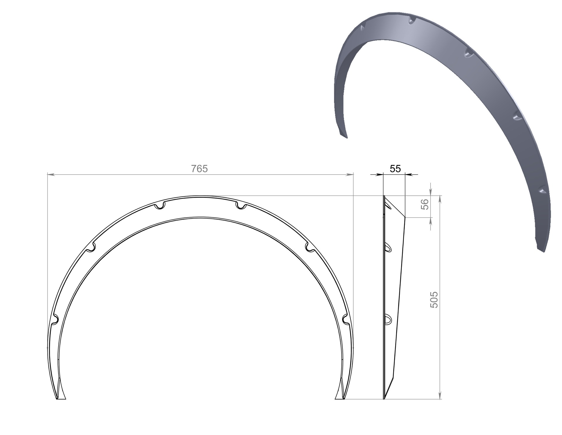 Крой арки. Расширитель колесной арки чертеж. Расширители колесных арок чертеж с размерами. Фендеры 30мм чертёж. Фендер для машины чертёж.
