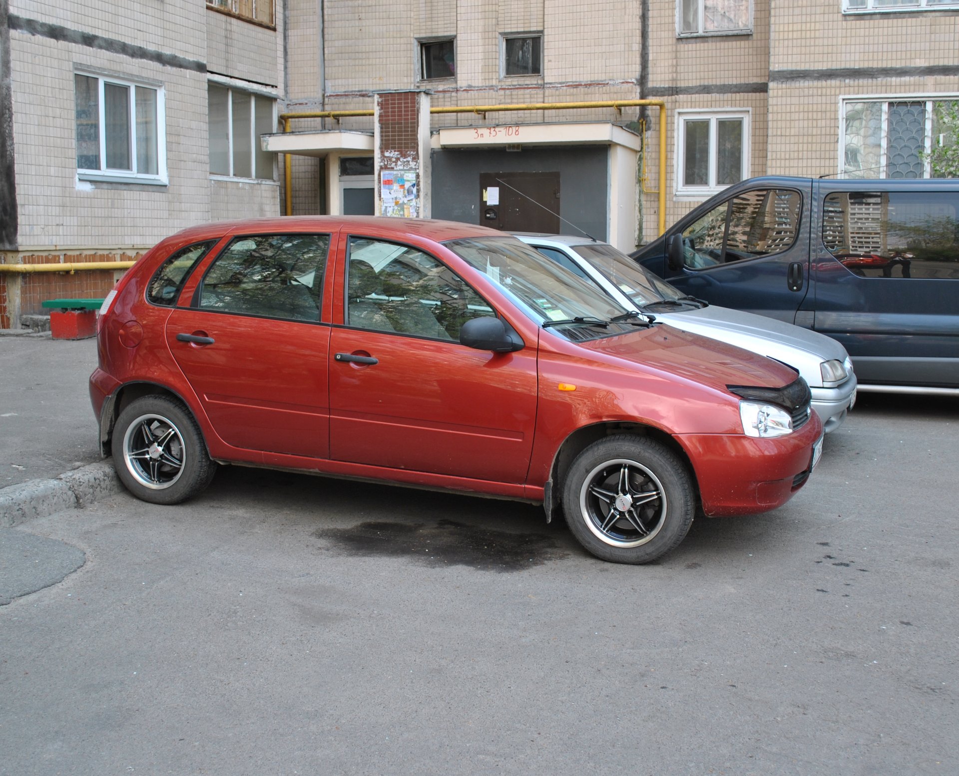Ну вот и Калине достались новые диски ) — Lada Калина Хэтчбек (1G), 1,4 ...