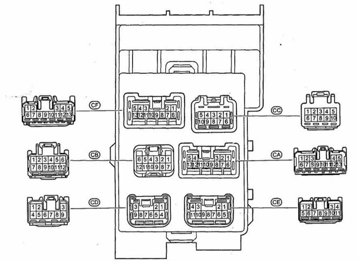 Схема предохранителей тойота ист 2003