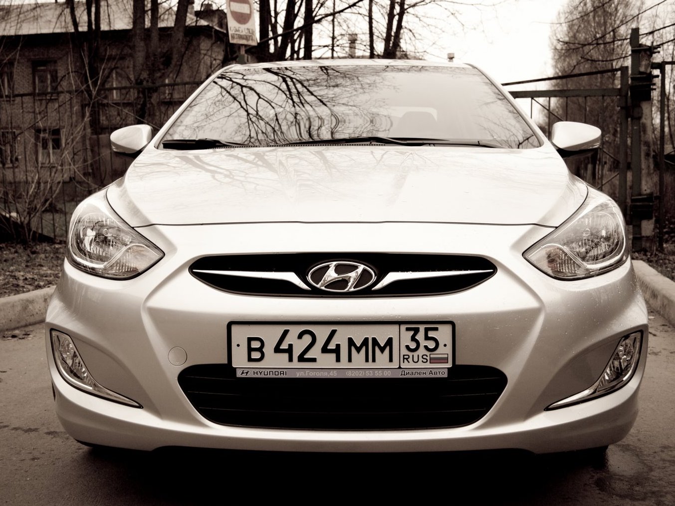 обмывали машину — Hyundai Solaris, 1,4 л, 2011 года | фотография | DRIVE2