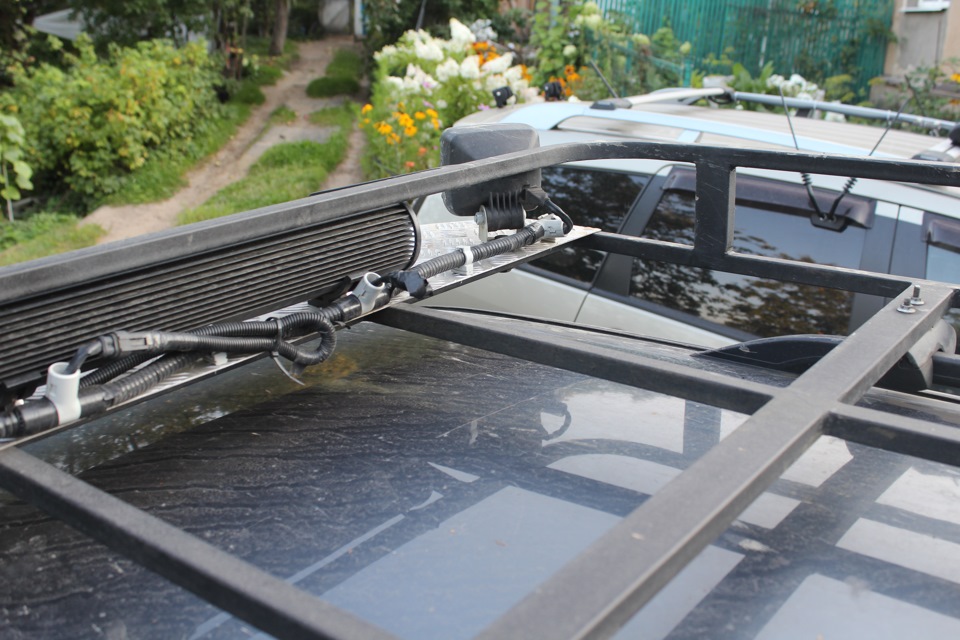Экспедиционный багажник и люстра — Mitsubishi Pajero Sport (1G), 3 л ...
