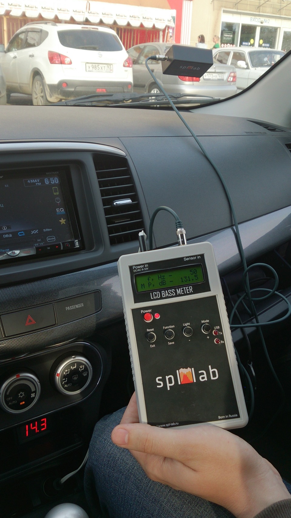 Замер звукового давления системы — Mitsubishi Lancer X, 2,4 л, 2007 ...