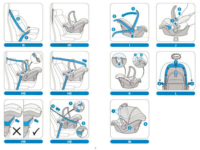 Как прикреплять детское кресло в автомобиле