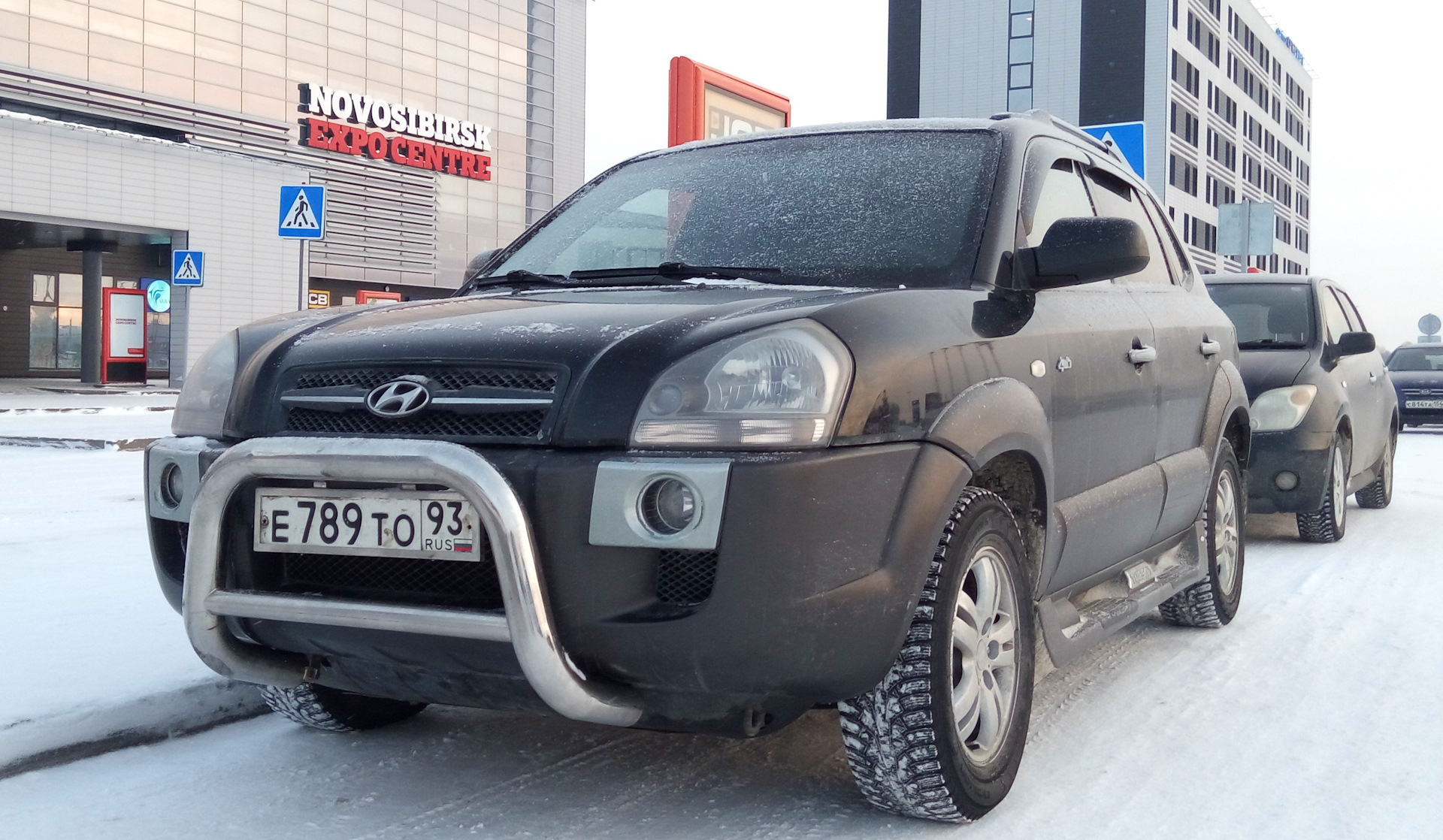 Долгожданный Кенгурятник. — Hyundai Tucson (JM), 2 л, 2005 года | стайлинг  | DRIVE2