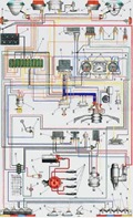 Схема электрооборудования ЗАЗ 968М (чб)