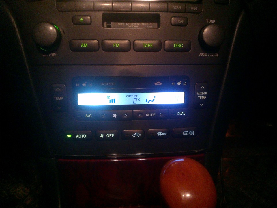 Перевёл фаренгейты в цельсии — Lexus ES (XV30), 3 л, 2003 года ...
