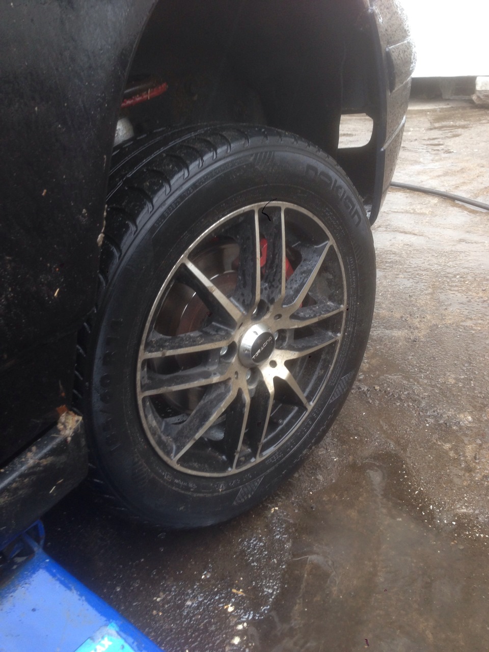 Прокатка диска — Lada 112 Coupe, 1,6 л, 2008 года | колёсные диски | DRIVE2