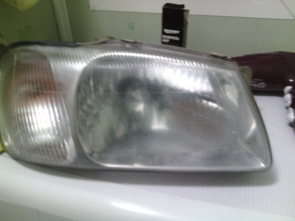 Мутные фары до и после — Hyundai Accent (3G), 1,5 л, 2005 года | тюнинг ...