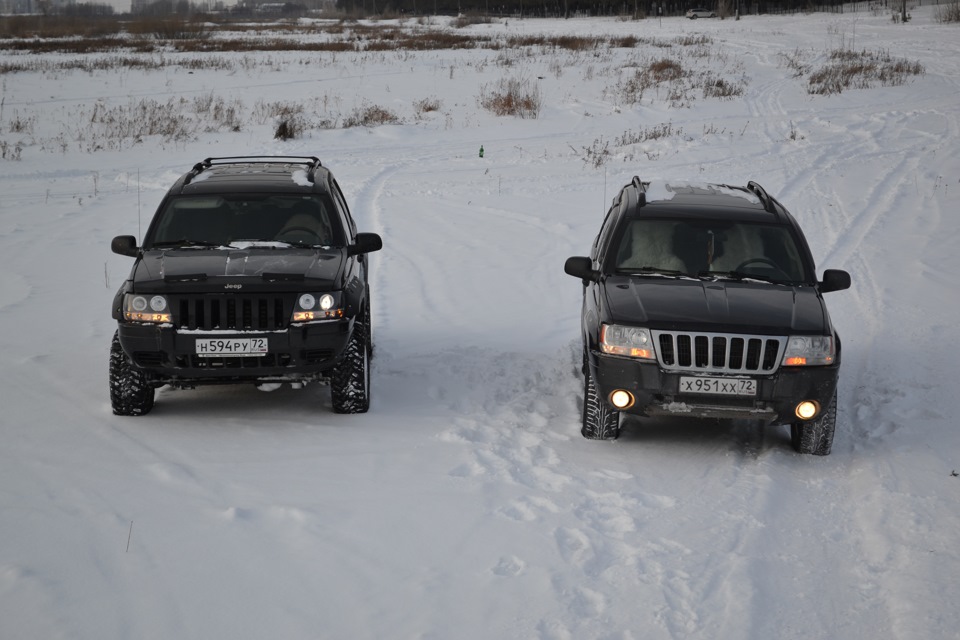 наглядное сравнение лифт 4" VS сток — Jeep Grand Cherokee (WJ), 4 л ...