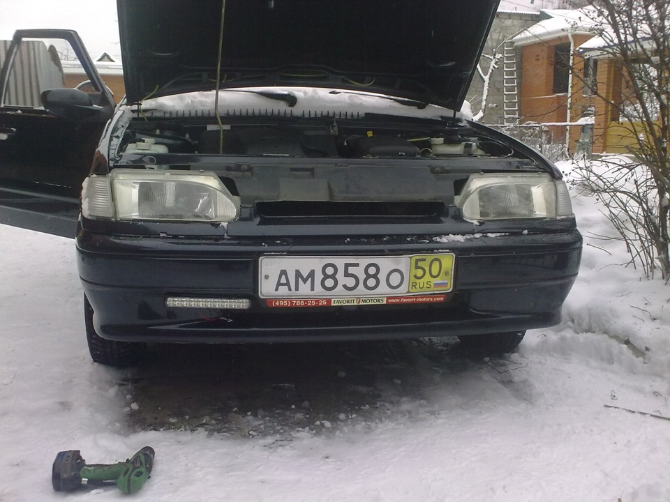 установка дневных ходовых огней — Lada 2114, 1,6 л, 2009 года ...