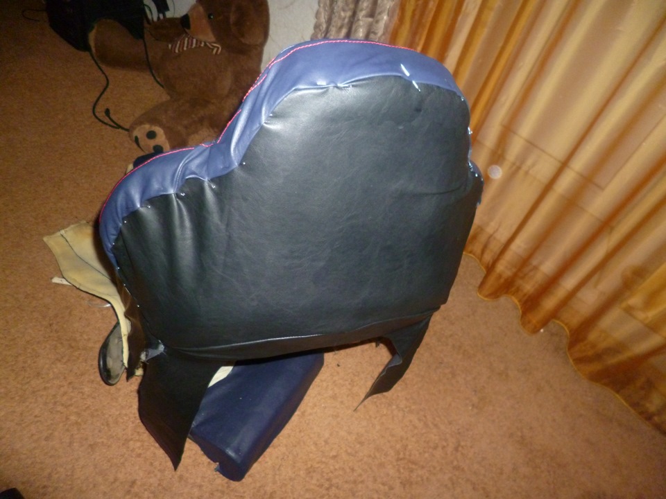 Перетяжка сидений кожзамом (Hand made ) — Lada 21093i, 1,5 л, 2004 года ...