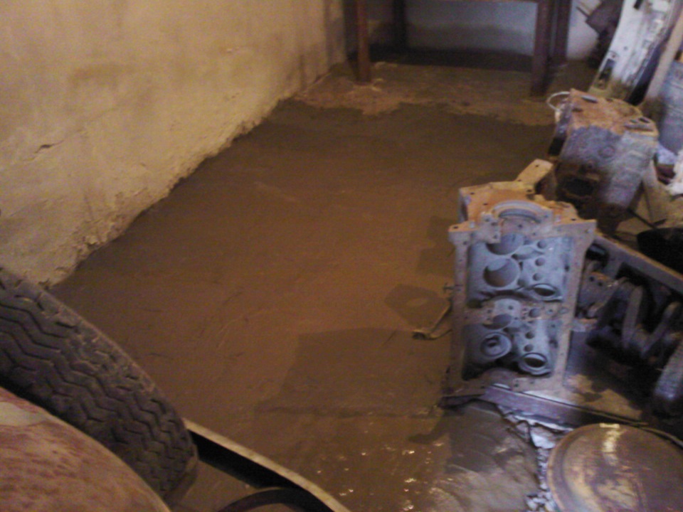 Бетонирование пола гаража — продолжение. — DRIVE2