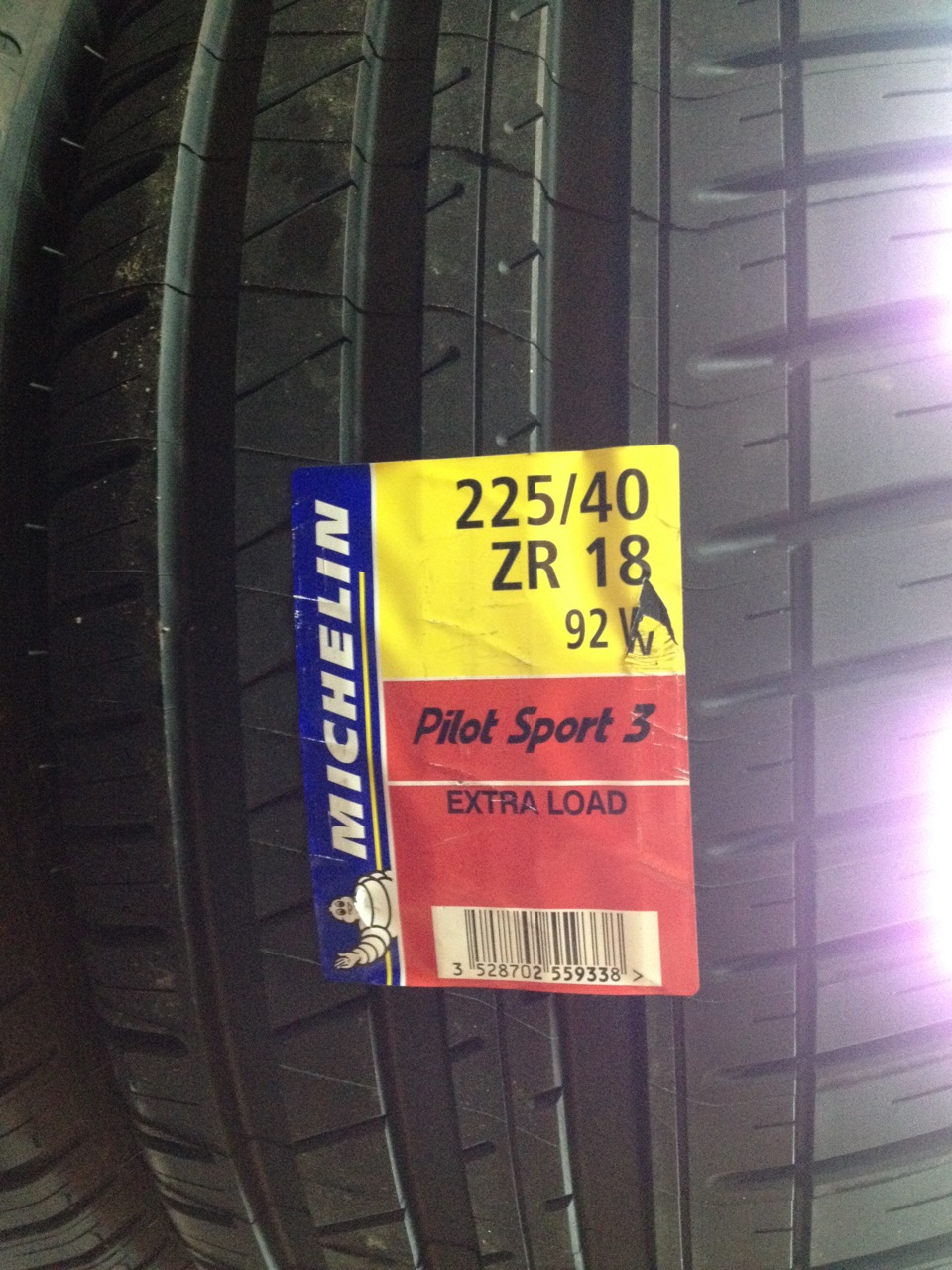 Купил Michelin Pilot Sport 3 — Honda Civic 4D (9G), 1,8 л, 2013 года ...