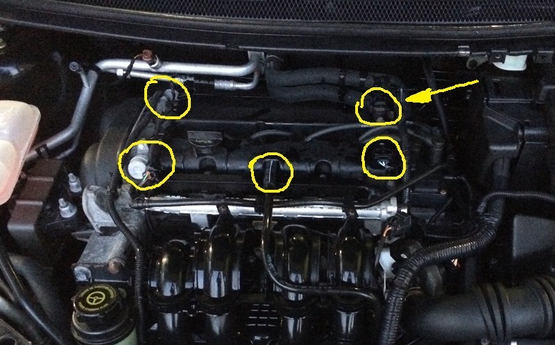 Замена клапанной крышки форд фокус 2 1.6