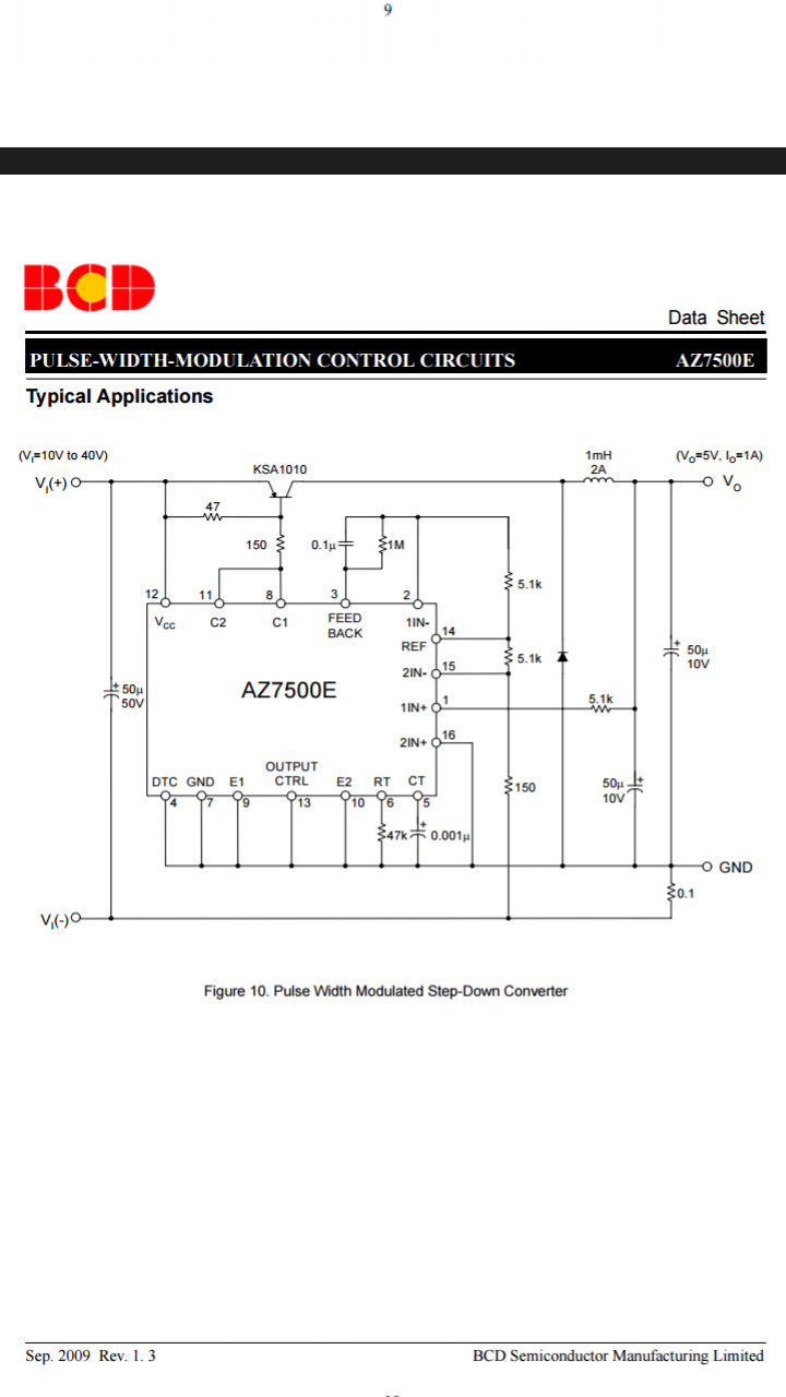 Az7500ep e1 схема включения