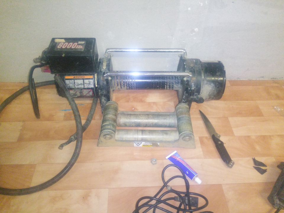 Лебедка electric winch 8000lbs. Спонтанно — Chevrolet Niva, 1,7 л, 2012 ...